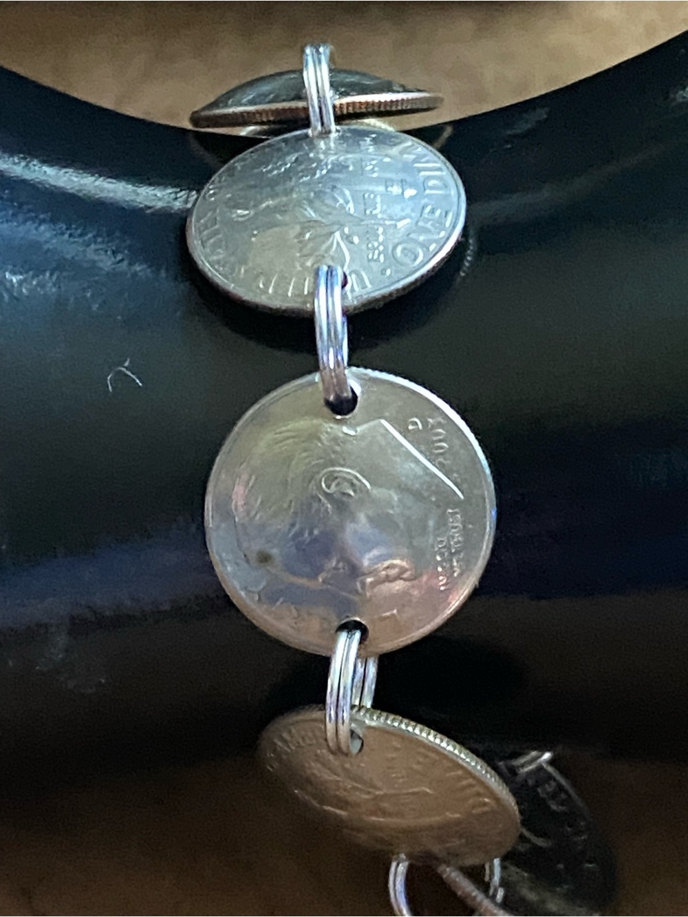 Napier silver beaded, flower blossom Necklaces. Dime Linked Bracelet, earrings - Picture 10 of 11